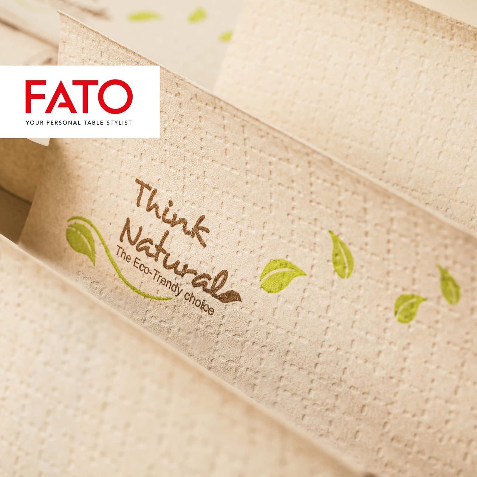 Fato, Servilletas de Papel Desechables, Formato 16x24, 2 capas, Papel 100% Fibra Reciclada, Compatible con Dispensador Nap-by-Nap, Paquete de 6000 Servilletas, 40 Paquetes de 150 Servilletas