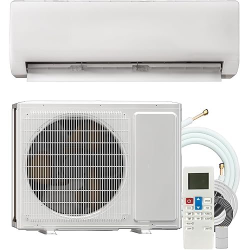 Energy-Efficient 115 V Mini Split Air Conditioner Inverter Heat Pump - 12000 BTU, Ductless Wall Mounted Precharged 17 SEER2 AC Unit with Installation Kit, Cool Up to 750 sq.ft