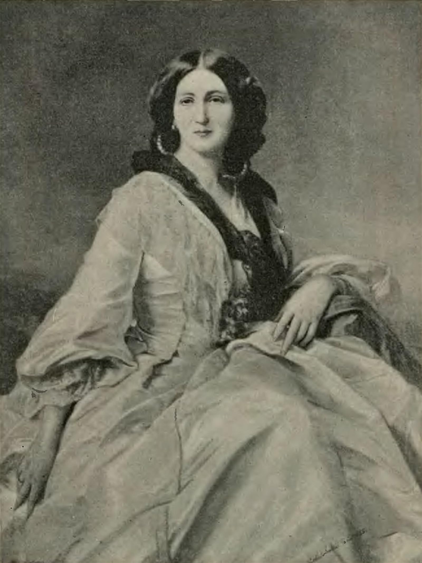 POSTERIIk Famous Modern Artwork Art Mural Maria Przedziecka by Xaver Winterhalter Oil Paintings Pictures for Home Decor 60x90cm