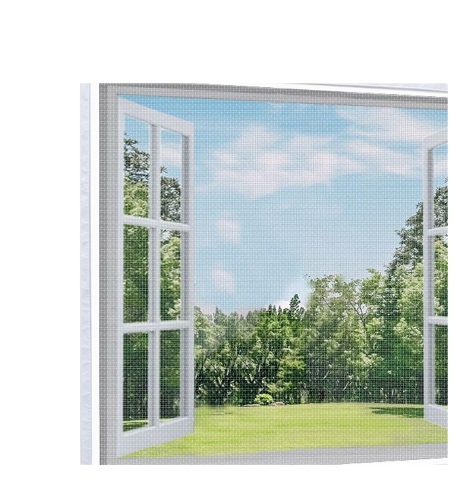 1pc Invisible Mosquito Screen Window Net Can Be for Household Self-Adhesive Curtain(180cm Height,130cm Width)