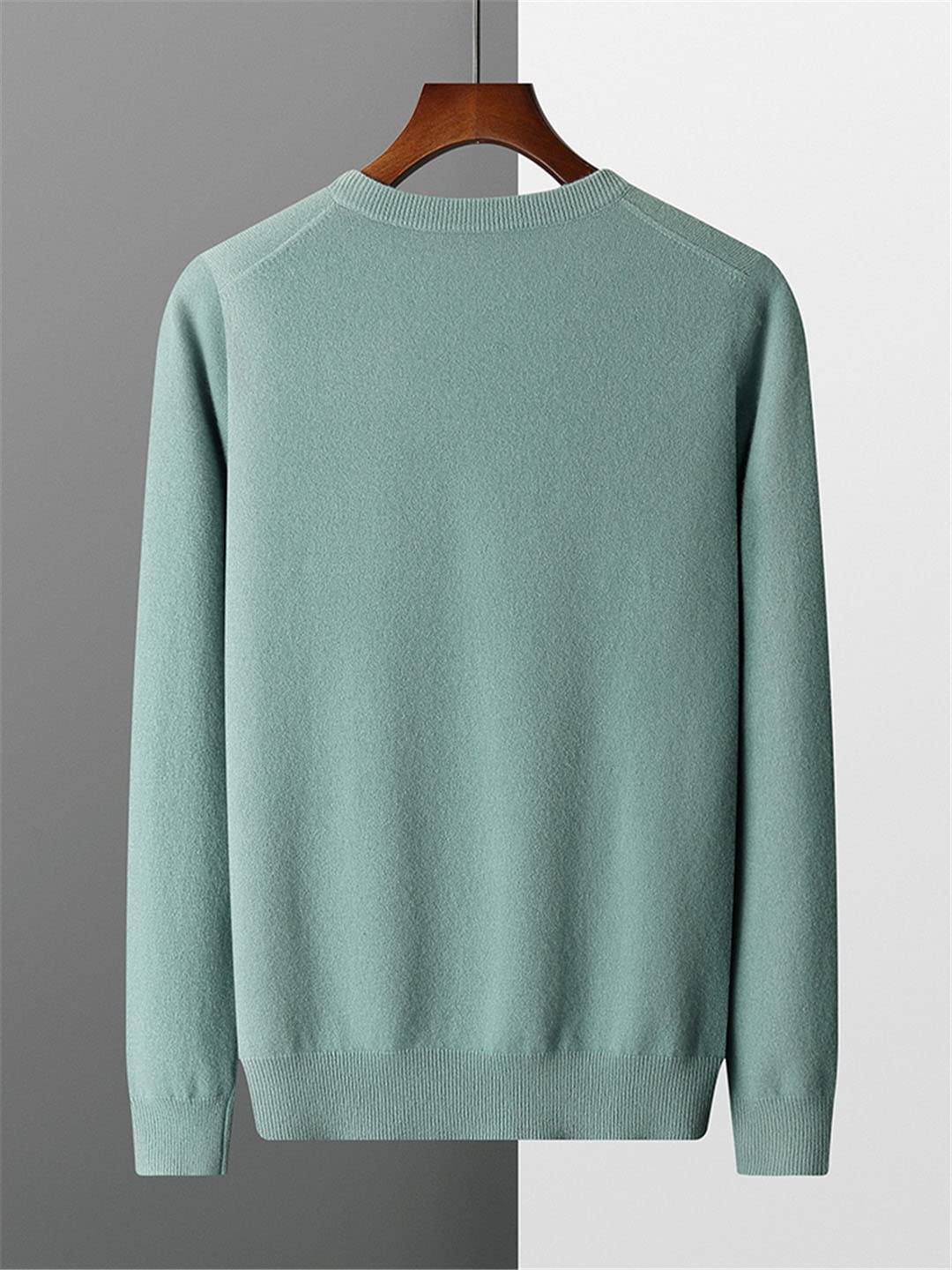 Vogrtcc Maglione in cashmere da uomo con scollo a V Pullover Top Maglione lavorato a maglia Casual Giacca in lana allentata