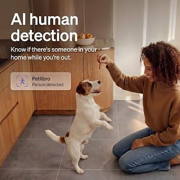PETLIBRO 90-Day AI Trial Pet Camera Indoor with Phone App, 360 Pan Tilt Dog Camera&Cat Cameras, Indoor Camera WiFi Camera with AI Detection&Recognition, Home Cameras Indoor, Night Vision, 2-Way Audio