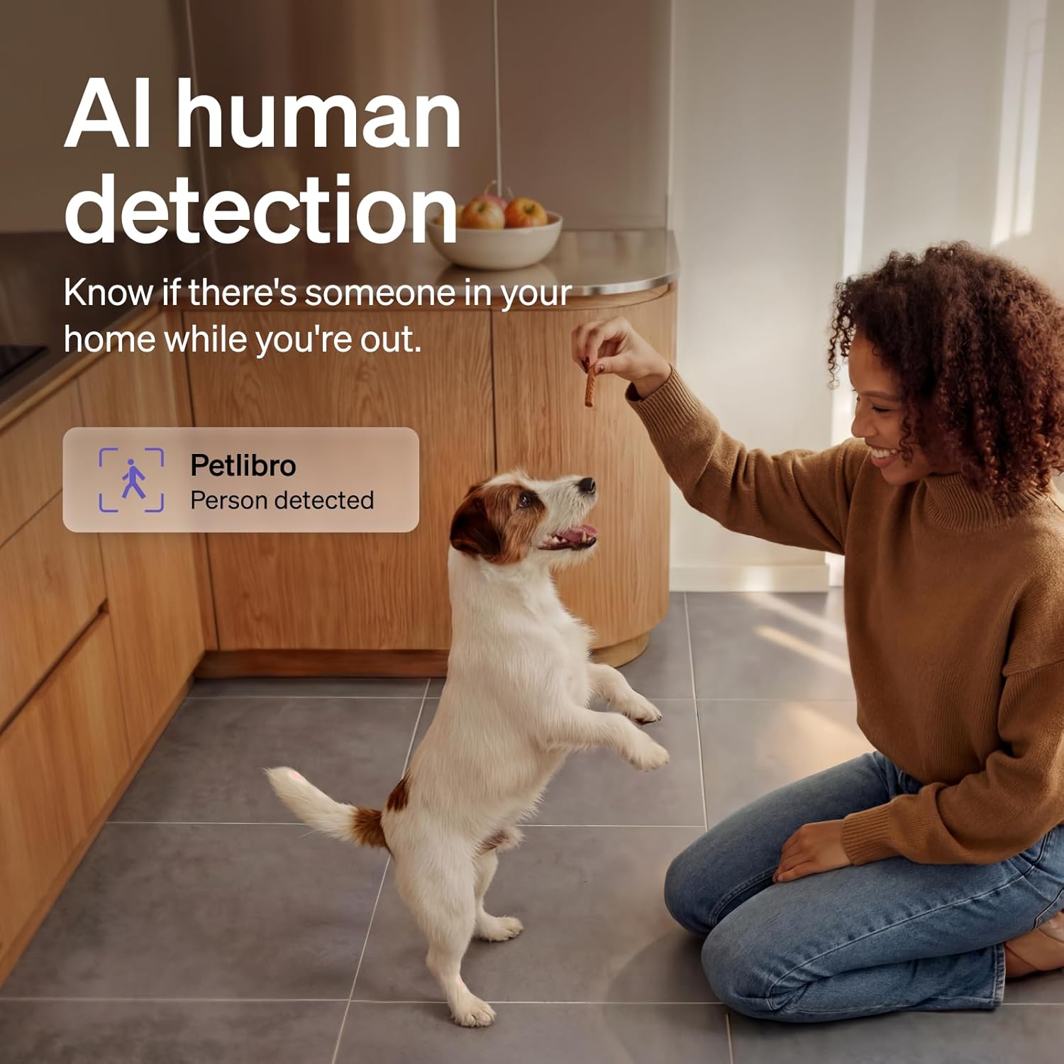 PETLIBRO Security Indoor Camera Includes 90-Day AI Trial w/AI Human/Pet Detection & Two-Way Audio, Home Camera w/360° Pan Tilt & Night Vision, Dog/Pet Cam w/Multi-Pet Recognition, Smart Summaries