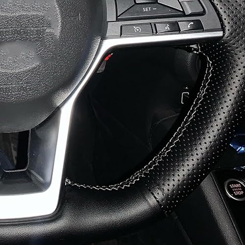 MaJher Cubierta de volante de cuero para coche, para Nissan X-Trail Qashqai Rogue Rogue Altima Accesorios