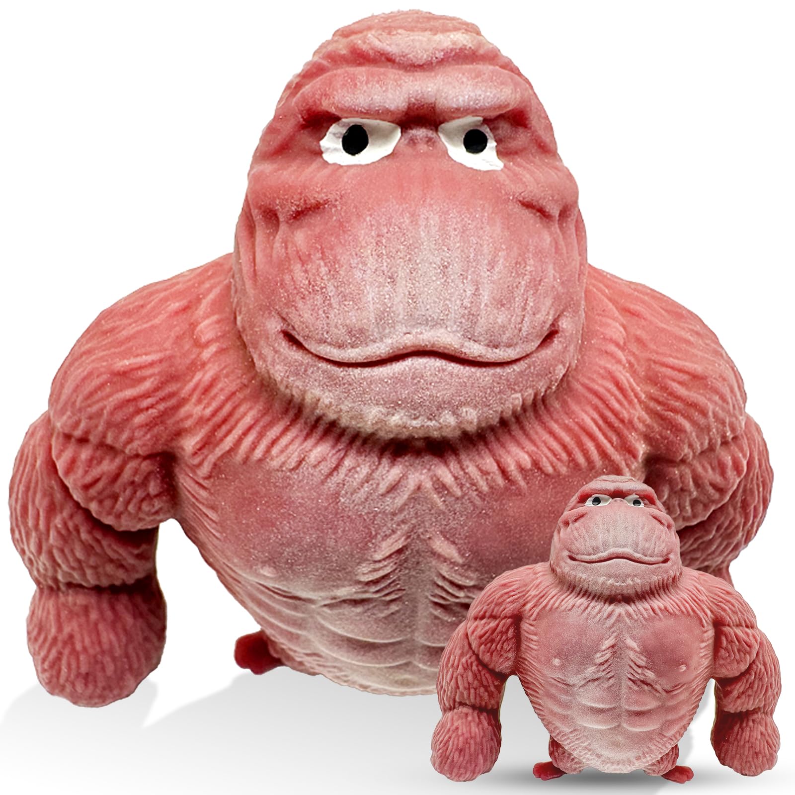 Squishy Monkey Toys - Squeeze Toys for Adults and Kids, Sand-Filled Animals Stress Ball, Stretchy Monkey Sensory Toys for Relaxing and Calming -