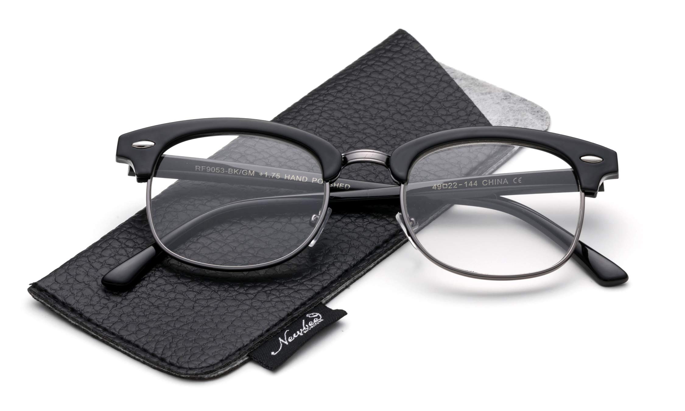 Half Frame Reading Glasses Fashion Semi Frame Reading Glasses for Men Retro