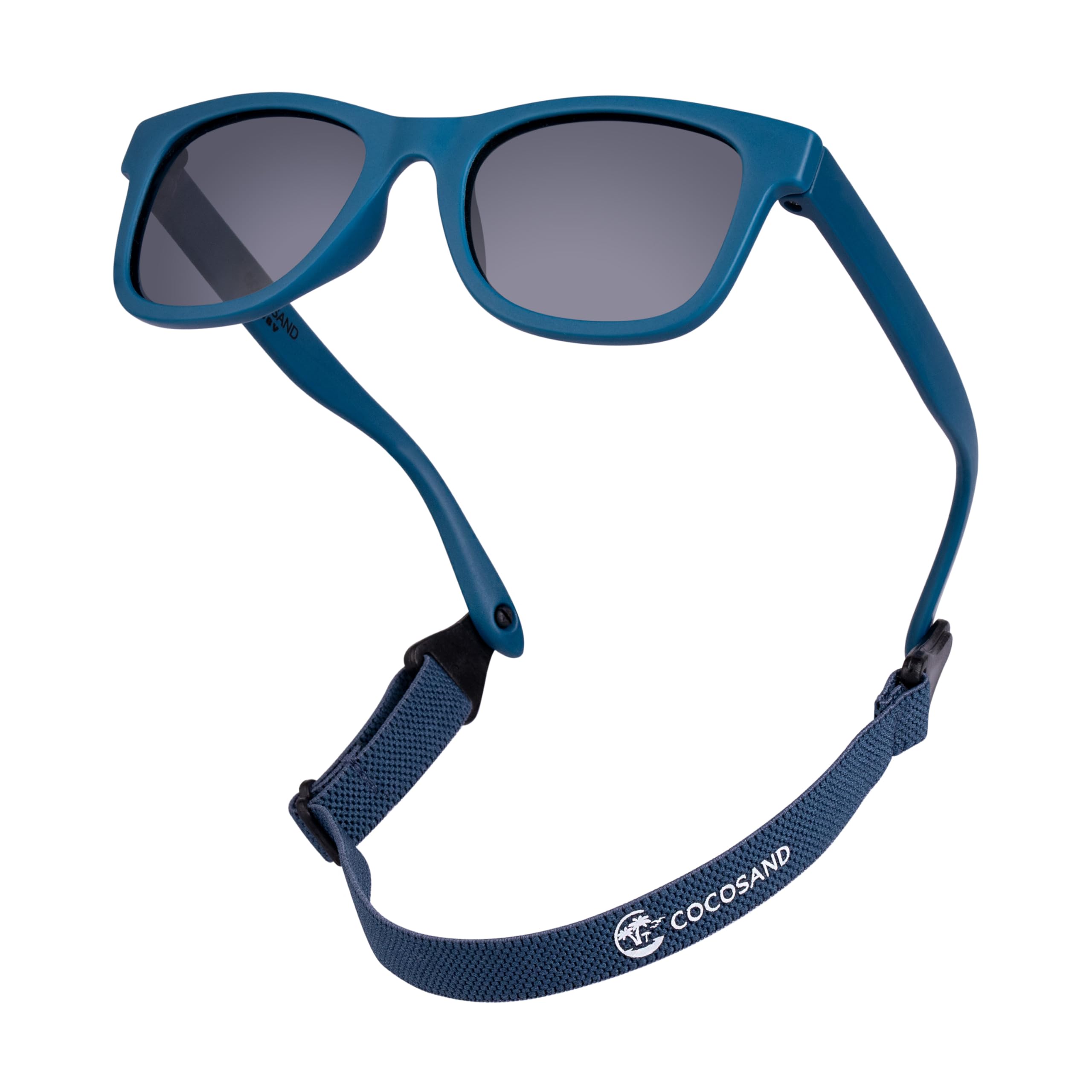 COCOSAND Baby Sunglasses with Strap Polarized Flexible Frame for Toddler Infant Girls Boys Age 0-24 Months