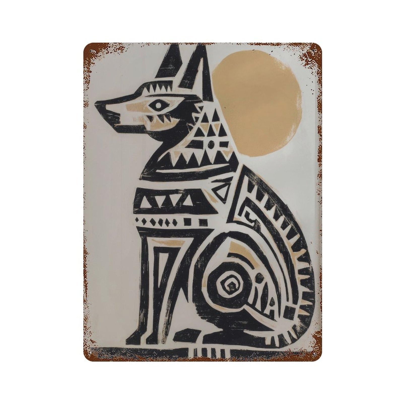 xiaoxiaoshen Traditional Mexican Dog Wall Decor Art Metal Tin Poster Modern Home Decor Art Home Bar Shop Decorations Vintage Sign 40x30cm