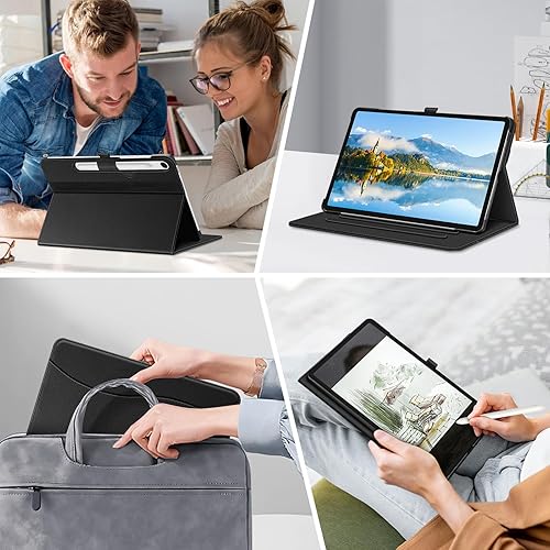Miniatura 95 de Fintie Funda para Samsung Galaxy Tab S10 Lite/S10 FE/ S9 FE 5G 10.9 pulgadas/Tab S9 de 11 pulgadas con soporte para S Pen, cubierta protectora