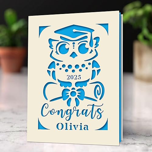 Miniatura 2 de EDSG Regalos de graduación personalizados, tarjetas de graduación, decoraciones de graduación, tarjetas de felicitación de clase de 2023, tarjetas