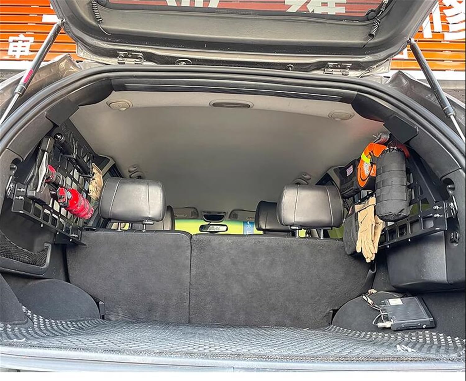 1999-2005 for Jeep Grand Cherokee WJ Molle Panel Modular Storage Panel System Trunk Shelf Interior Rear Trunk Cargo — view 8