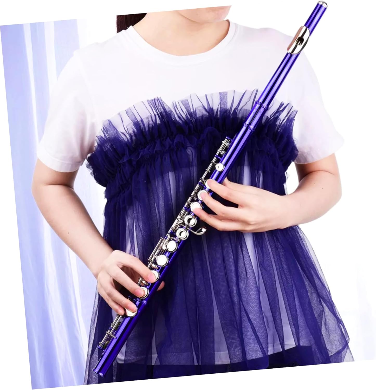 Garneck C Flute Keys for Beginners Intermediate Players School Bands Music Class and Practice