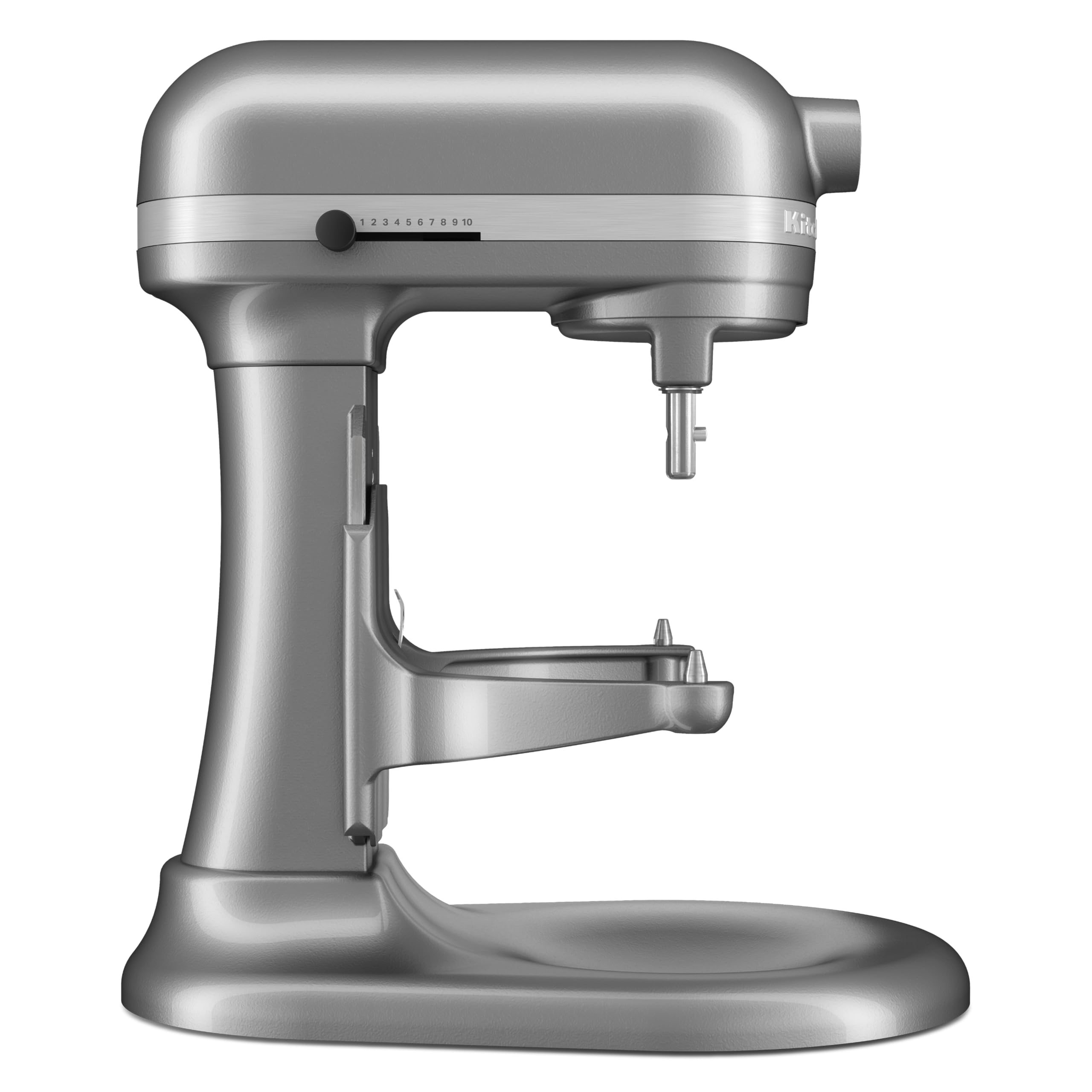 KitchenAid Batidora Amasadora Bowl-Lift 5.2L Heavy Duty, Cuerpo y Engranajes Metálicos, 11 Velocidades, Flex Edge, 67 Puntos de Contacto, Contour Silver