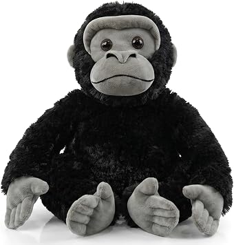 Realistic Gorilla Stuffed Animal Toys 11 Inch King Kong Ape Plush Doll