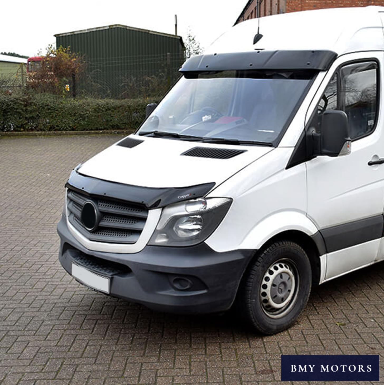 BMY Hood Deflector/Front Bug Shield Compatible for Mercedes Sprinter W906 2014-2018 Hood Guard Bonnet Protector | Particles & Bug | Car Accessories