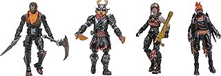 Fortnite Squad Mode Magmask Wad (4 Pack) 4" Action Figure, Black, Approximately 4" Tall Each FNT0018