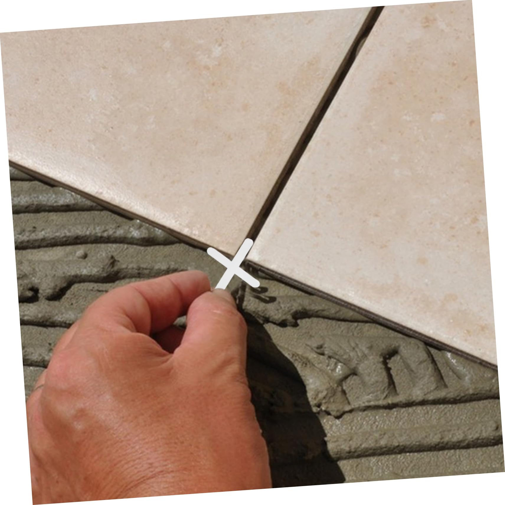 PartyKindom 8000pezzi Distanziatori Per Piastrelle Strumenti Di Livellamento Per Ceramica Spessori Forma Di Croce Per Posizionamento e Allineamento Pavimenti