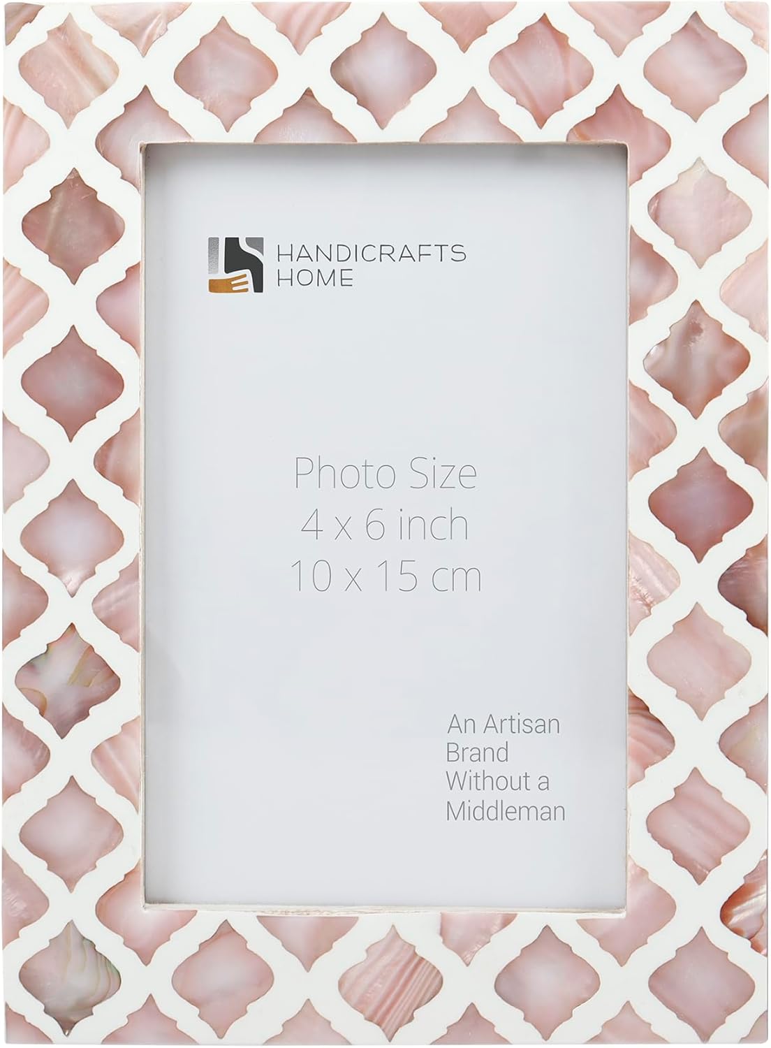 Handicrafts Home 4x6 Picture Frames - Vintage Style Wall Hanging & Desk Décor, Farmhouse Photo Frames Ideal for Living Room Office & Home Décor, Picture Frame for Diploma & Wall Decor, Earth MOOR-EARTH 4x6