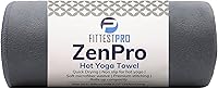 FittestPro Non-Slip Hot Yoga Towel - Super Absorbent Microfiber Suede for Bikram, Pilates & Yoga Mats (72x26.5", Nimbus Grey)