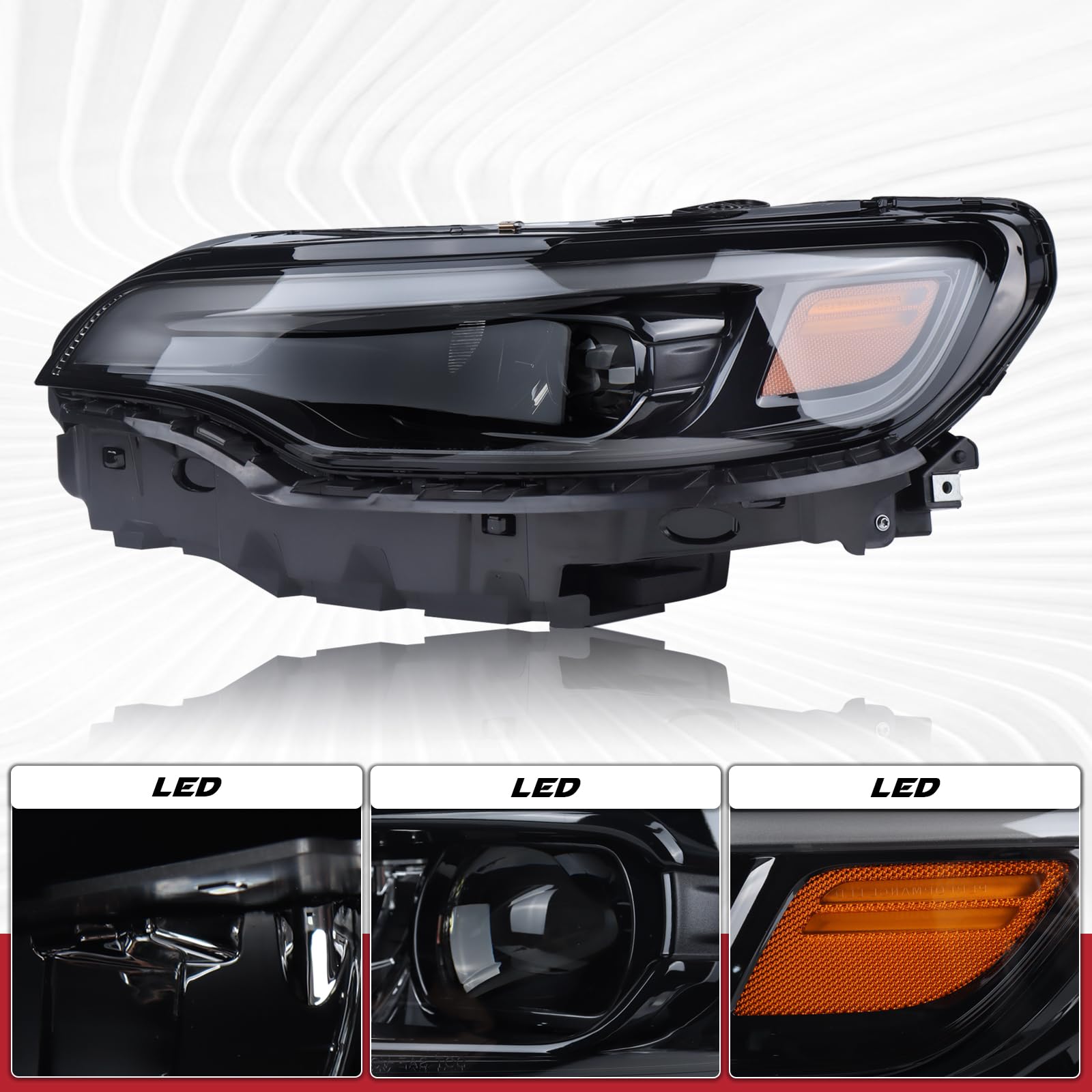 Duolctrams Xenon HID Headlight Assembly Compatible with 2019-2023