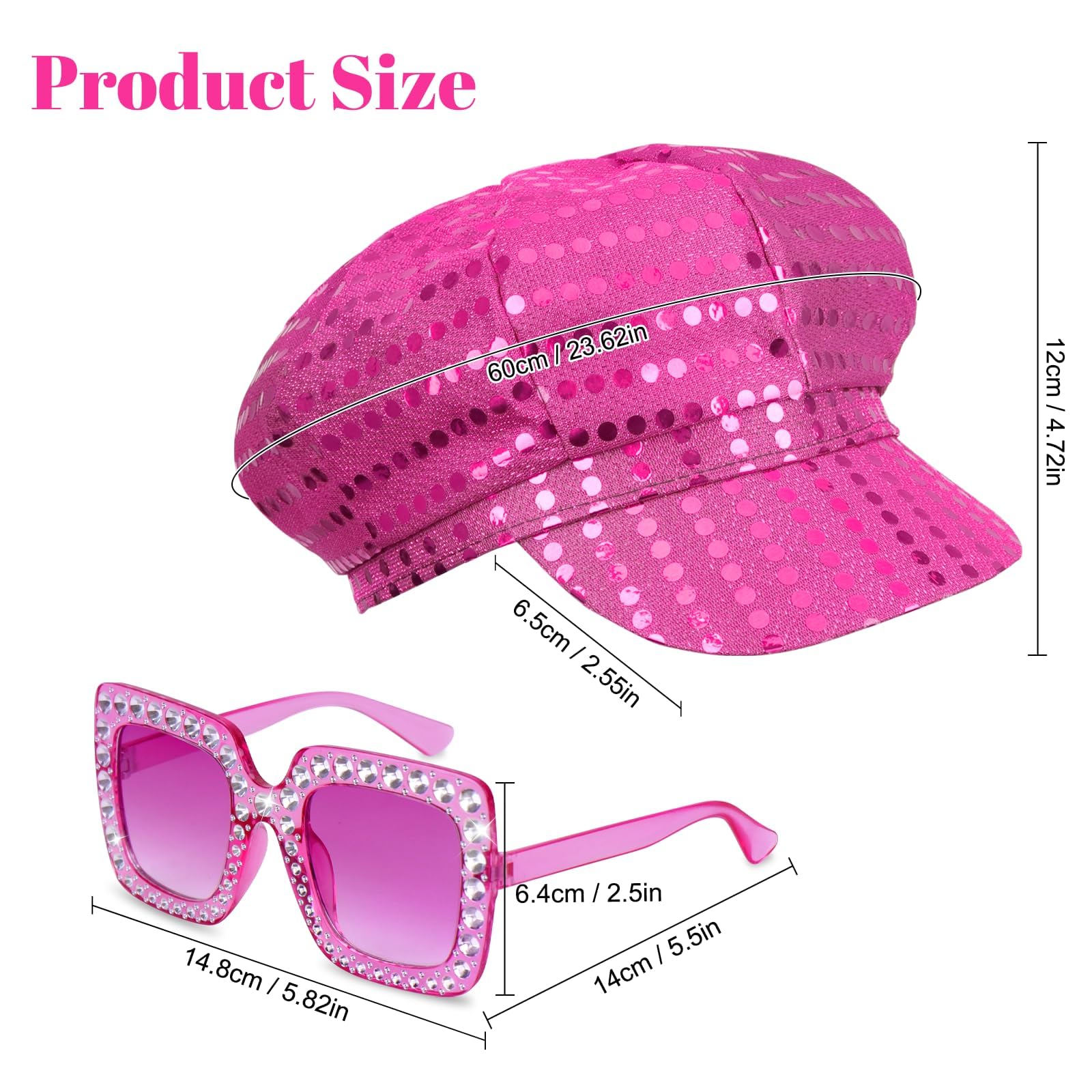 WFKKMEQ Sequin Hat - Image 2