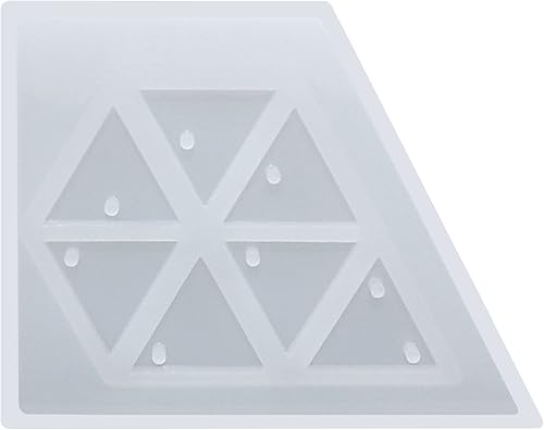 Miniatura 10 de Funshowcase Pieza de joyería Molde de silicona epoxi de resina para colgante, llavero, proyectos de manualidades, juego de 5 unidades