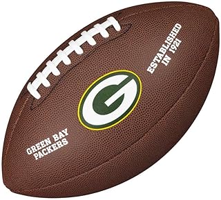 Wilson Pelota de fútbol Americano Team Logo Composite Cuero Compuesto para Juego recreativo