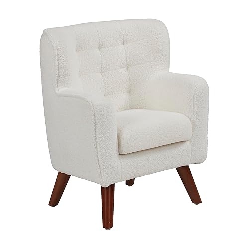 ECR4Kids Mila - Silla con brazos, muebles para niños, color blanco