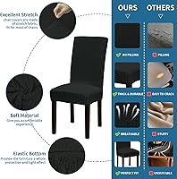 Vista 177 de Juego de 6 fundas elásticas para sillas de comedor, extraíbles y lavables, para sillas de comedor, hotel, ceremonia