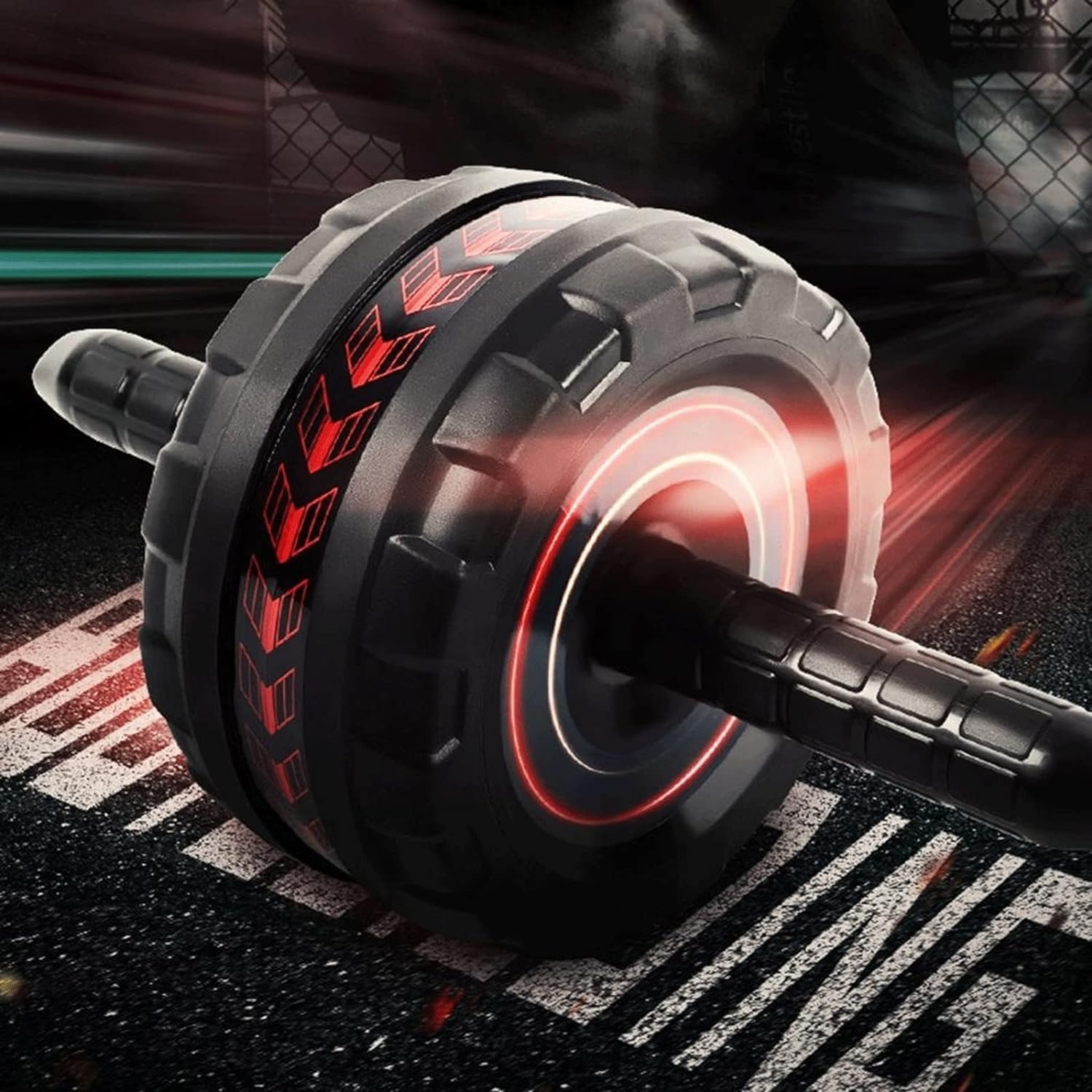 Koło rolkowe Abs Antislip-oefeningsroller Buikwiel Buikoefeningsroller Body Fitness Krachttraining Dubbel Ab-rollerwiel Prezent