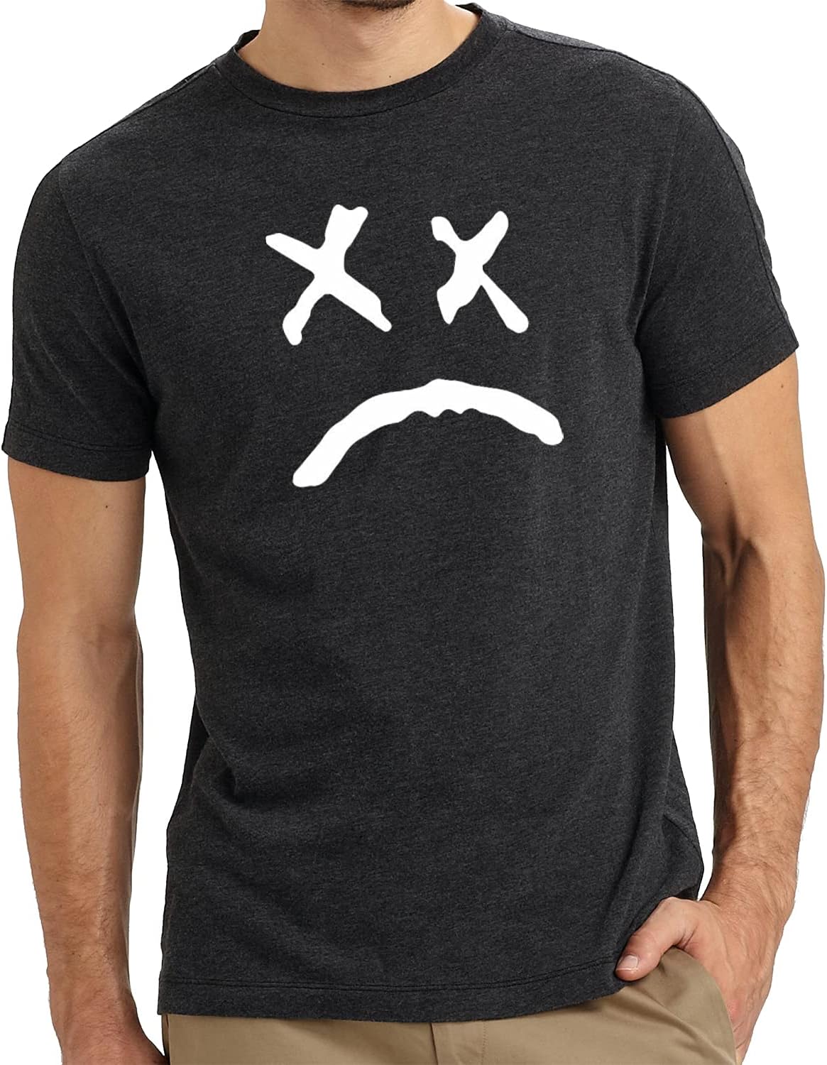 Ay Cabron™ Lil Peep | Sad Face | Hip Hop | Rapper | Music | Singer | Celebrity Cotton T-Shirt For Men