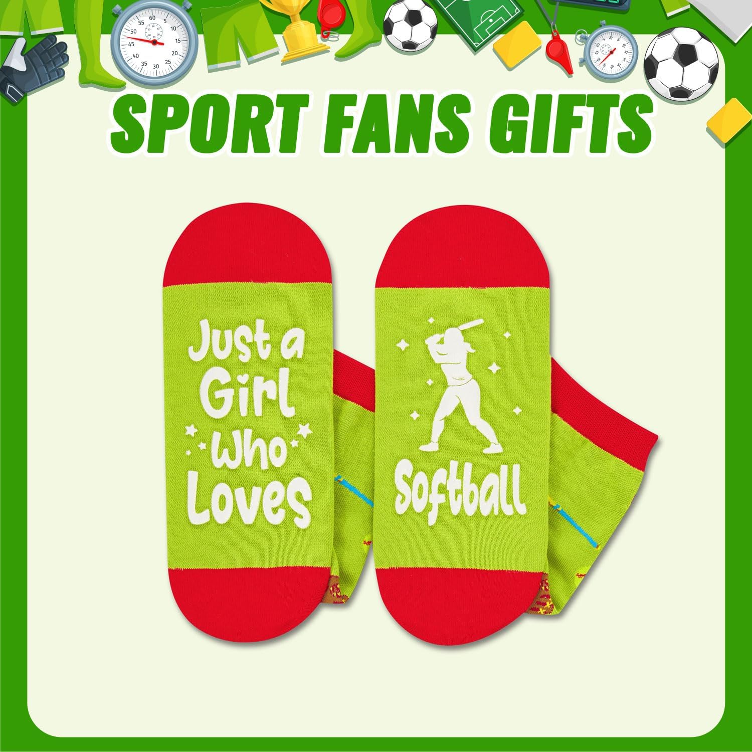 HAPPYPOP Sports Gifts for Women - Softball Volleyball Basketball Golf Ballet Socks - Image 4