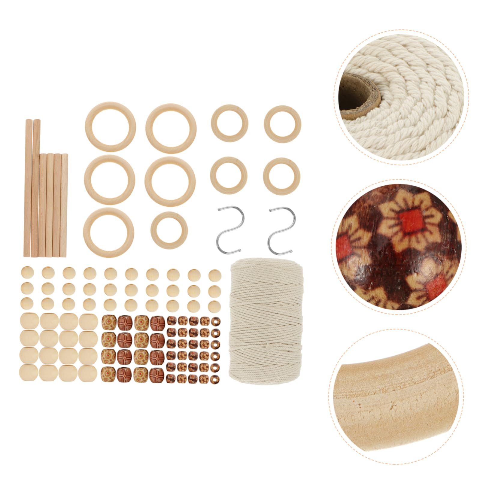 Housoutil Completo Kit Macramè Fai da Te con Cotone Materiale per Decorazione Muro Creazioni Artigianali e Appendini per Piante Metri Filo e Versatile