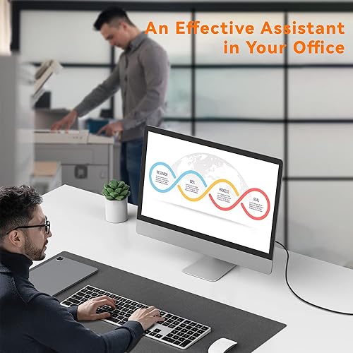 Miniatura 7 de Cable de impresora USB C de 30 pies (paquete de 1), cable de impresora tipo C, USB 2.0 B macho a macho C, cable de repuesto para teclados,