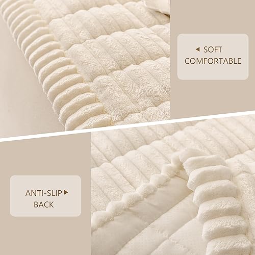 Miniatura 4 de MEETSKY Fundas de sofá lavables, fundas antideslizantes para sofá de 2 cojines, aptas para mascotas, funda protectora de muebles suave, alfombra