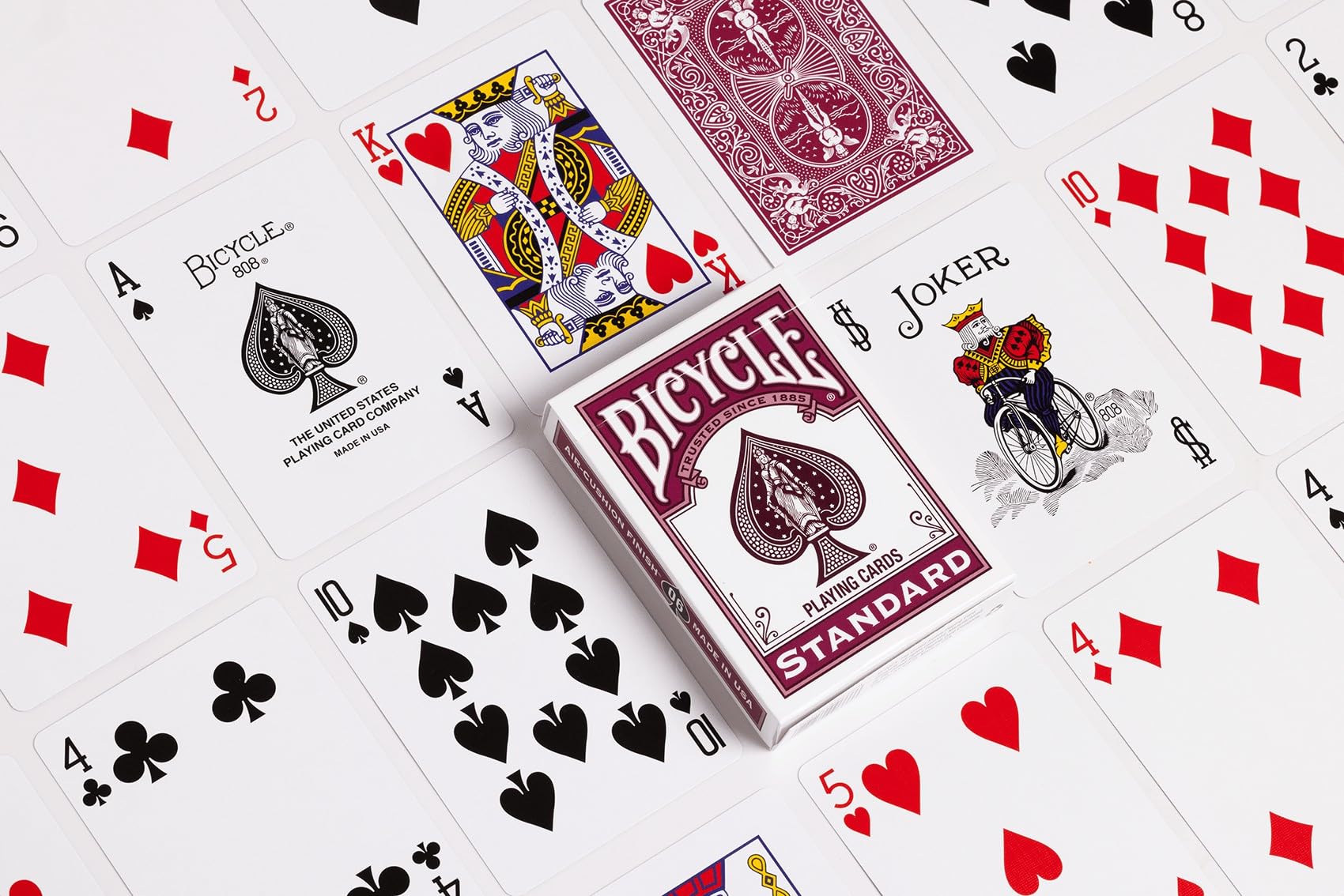 Amazon.com: Bicycle Color Series #6 Burgundy Playing Cards, Poker