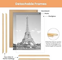 Vista 56 de upsimples - Marco de 12 x 16 pulgadas, color blanco, paquete de 3 marcos de fotos, marco de póster para montaje en pared horizontal o vertical, a