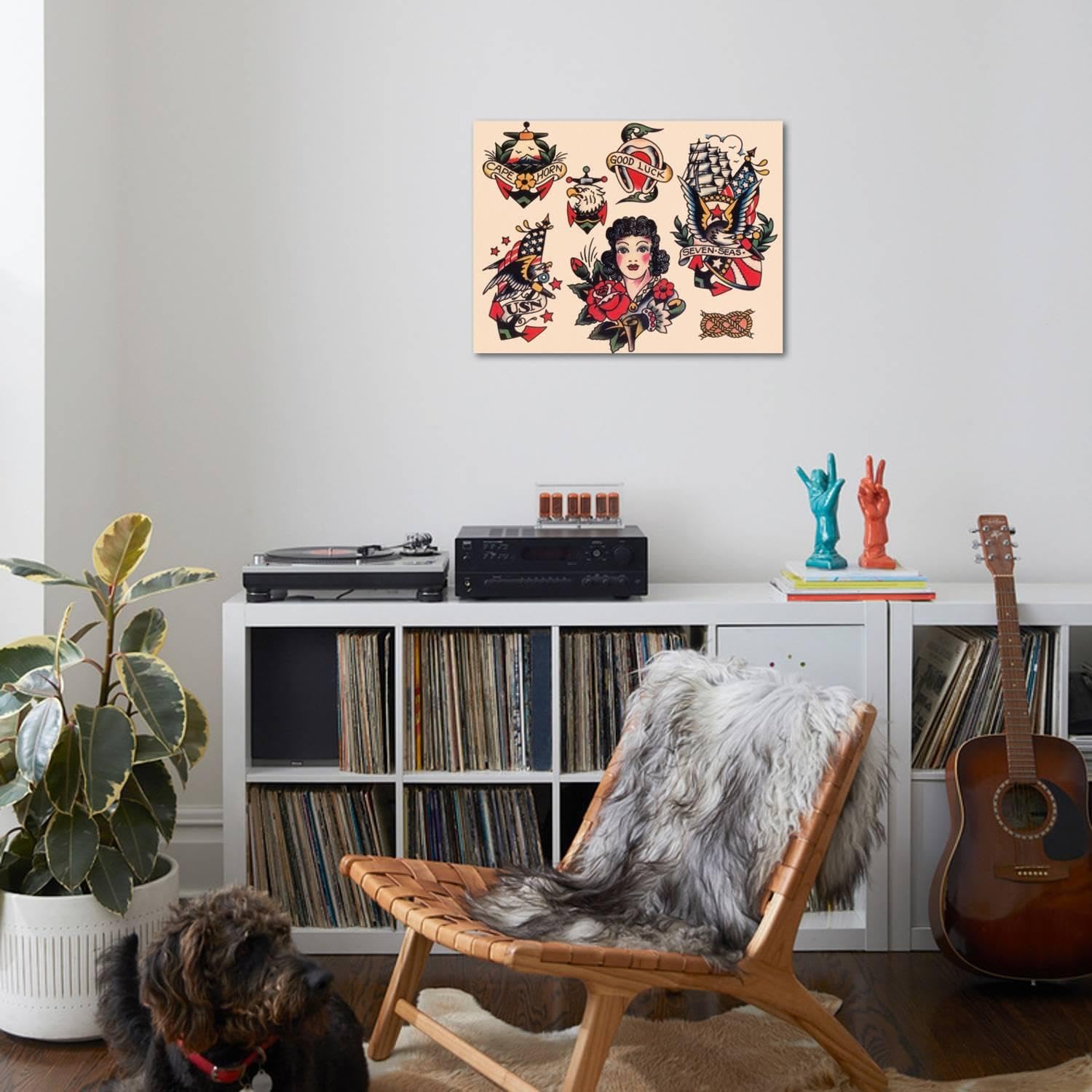 Amazon.com: ART.COM Wall Art Print Seven Seas Authentic Tattoo