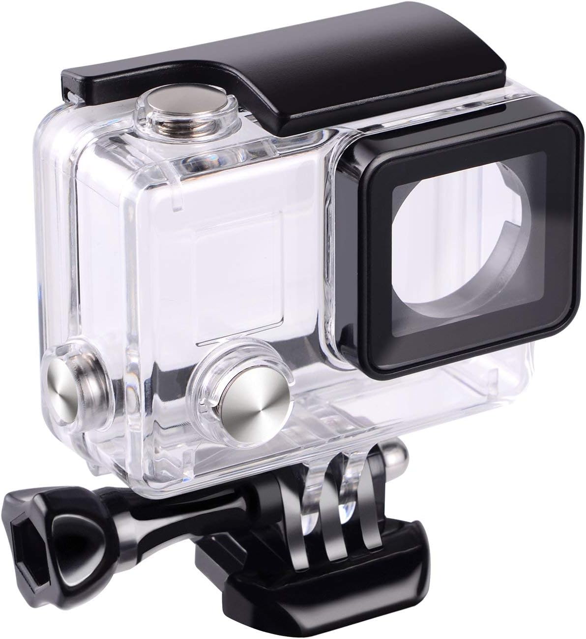 Replacement Waterproof Case Protective Housing compatible with GoPro Hero 4 Hero 3+ Hero3 Outside Sport Camera for Underwater Use Water Resistant up to 147ft (45m)