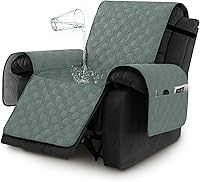 Vista 13 de H.VERSAILTEX Funda 100% impermeable para sofá de 3 cojines, funda para sofá para perros, protector de muebles triple antideslizante con correas