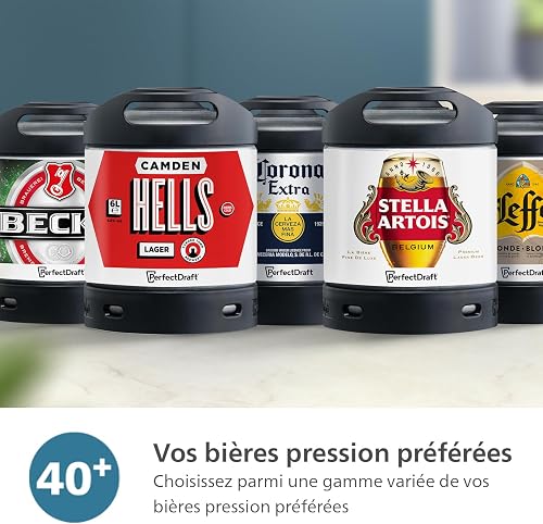 Philips PerfectDraft Home Beer Tap 6L Fresh 3° Degree Cold Beer for 30 Days with LED Indicators (HD3760/90) - 6