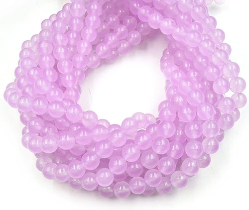 Miniatura 3 de Cuentas de jade lisas teñidas  Cuentas de piedras preciosas redondas teñidas de color azul, verde turquesa, verde y blanco, disponibles de 0.157 in,