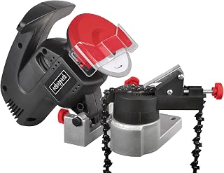 Scheppach Kettenschärfer KS1200 | 200W Leistung | Schleifscheibe- Ø 100mm | Bohrungs- Ø 10mm | großer Funkschutz | kompakte Bauweis | robustes Gehäuse | einfach transportierbar)