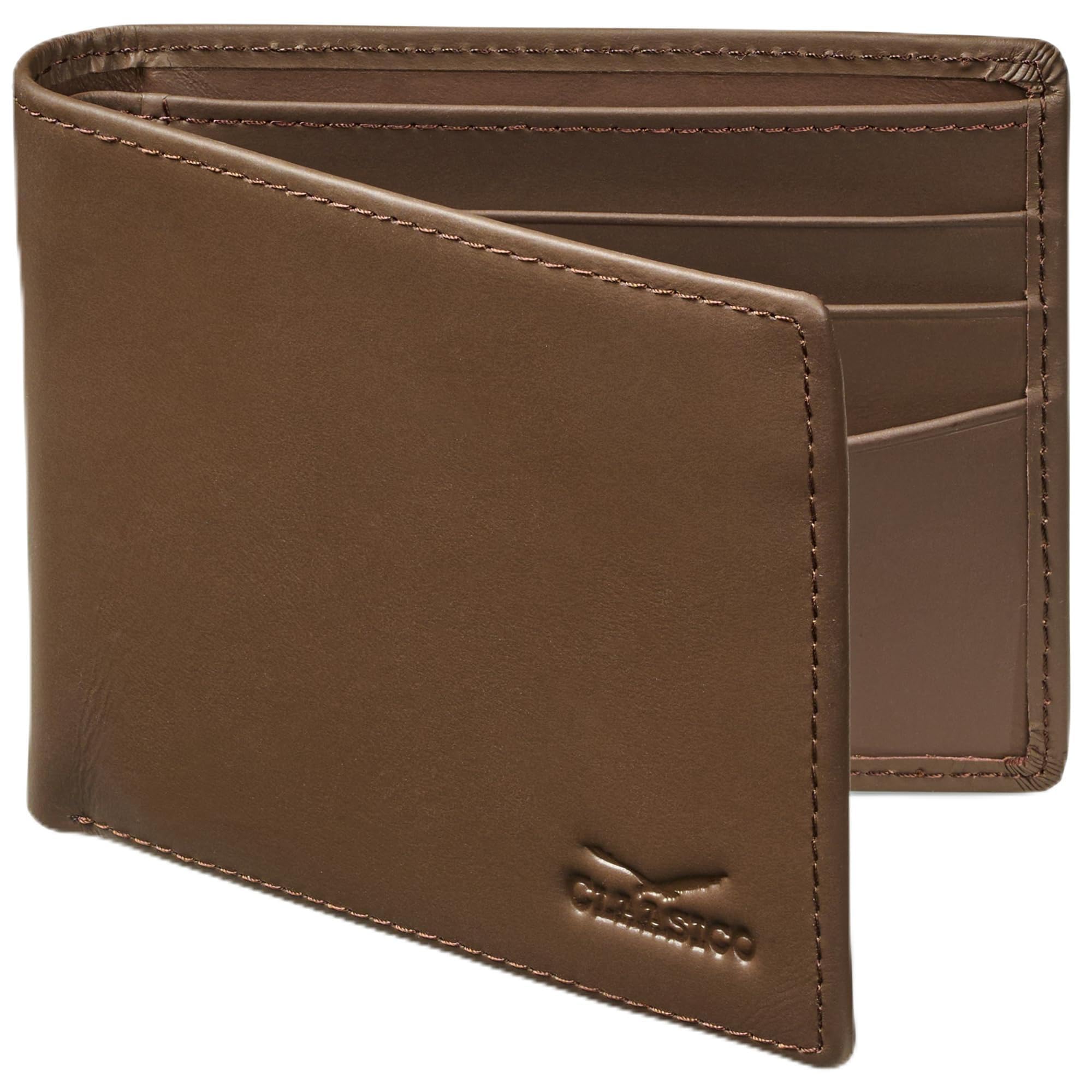 Men’s Bifold Wallet for Men – Genuine Leather RFID Wallet, Slim Billfold Cardholder w/ID Window – Gift Box Included