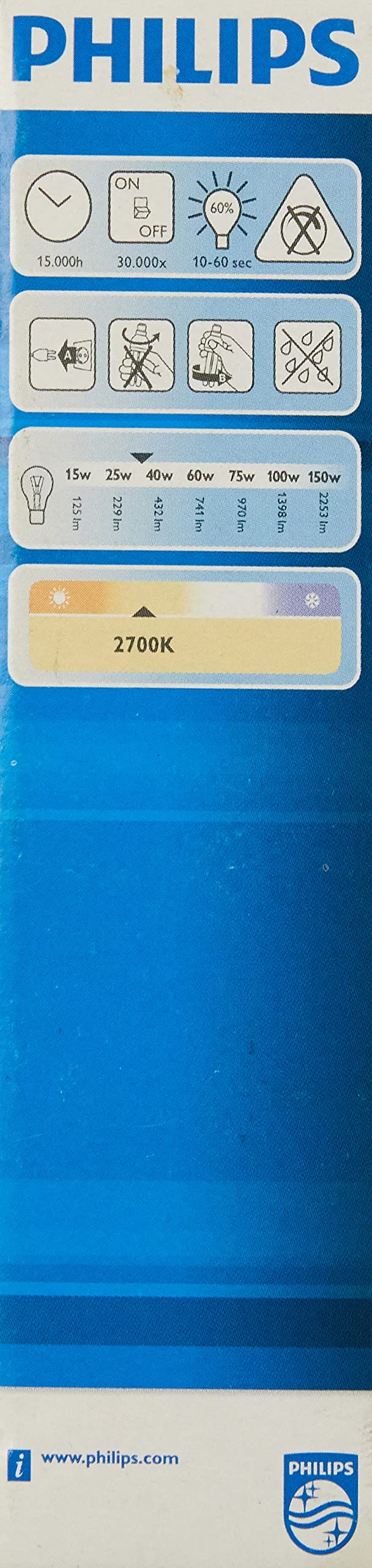 Philips Master PL-E8W/8 Energiesparlampe 8 Watt E27 230V Warmton weiß