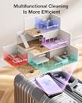 OKP L7 Robot Vacuum and Mop, 6000Pa Power Suction, Precision 3D Mapping, LiDAR Navigation, Robotic Vacuum Cleaner for Hard Floors and Pet Hair Pick Up, WiFi/App/Alexa Control, Smart No-Go Zone