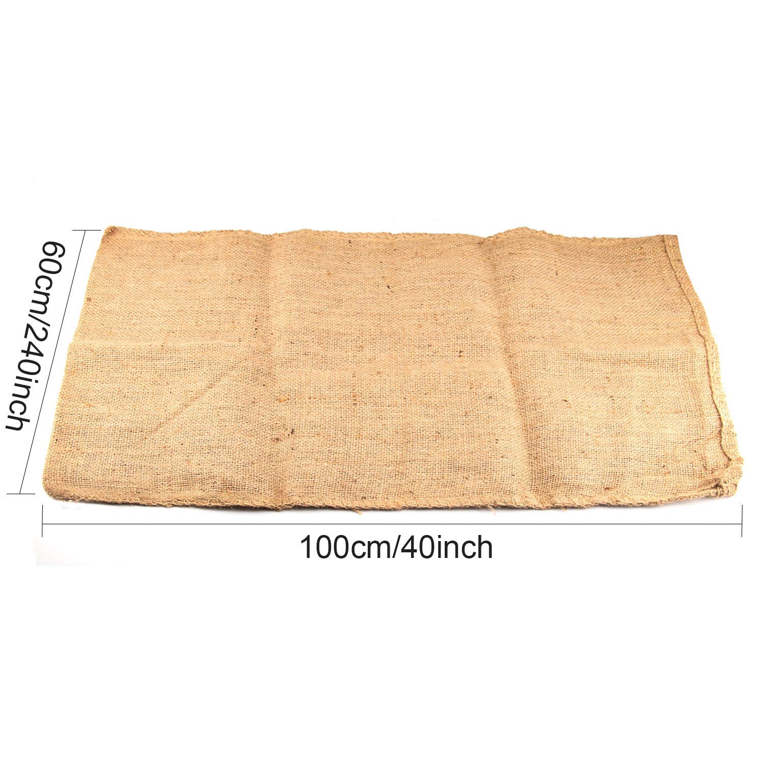 KEILEOHO Jutesäcke, 101,6 x 61,9 cm, groß, Lebensmittelqualität, Jutesäcke für Gartenarbeit, Pflanzen, Wachstumsbeutel, Kartoffelsack für Schulrennspiele, Weihnachtsparty-Spiel