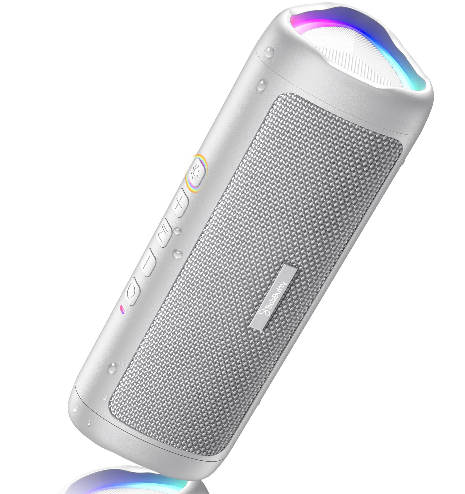Bluetooth Speaker, 20W HD Sound, Portable Wireless, IPX5 Waterproof, Up to 24H Playtime, TWS Pairing, for Home/Party/Outdoor/Camping/Beach Essentials, Electronic Gadgets, Birthday Gift (Grey)