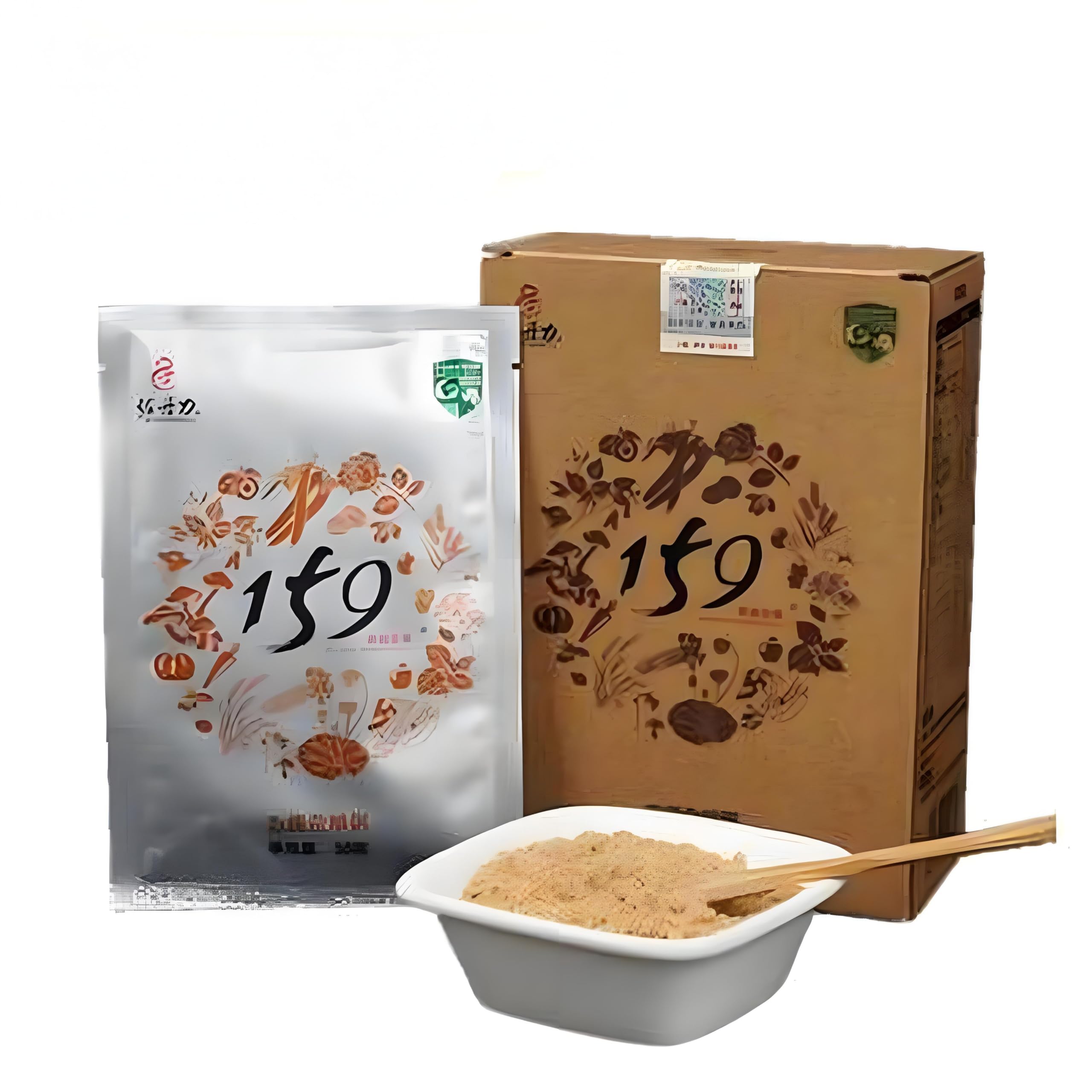 350g Köstlicher Mahlzeitenersatz Originaler Dufttee Aus China Natürliches Bio-Grüntee Ohne Zusatzstoffe Gebrühtes Instant-Kräuterpulver (3pcs)