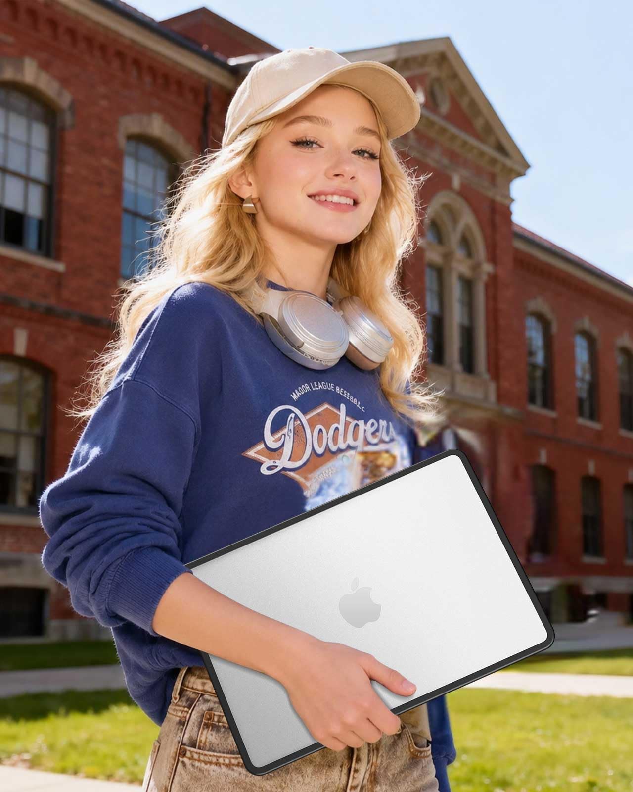 FINTIE Funda compatible con MacBook Neo 13 pulgadas A3404 (A18 Pro Chip, 2026) - Carcasa rígida mate antihuellas + borde protector de TPU transparente
